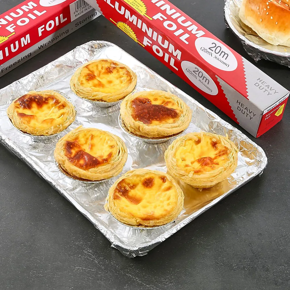 Aluminum Foil Tin Foil For Ovens Freezers Kitchen Accessories 2 Roll 30cmx20m Bakeware Baking Barbecue Cooking
Aluminum Foil Tin Foil For Ovens Freezers Kitchen Accessories 2 Roll 30cmx20m Bakeware Baking Barbecue Cooking