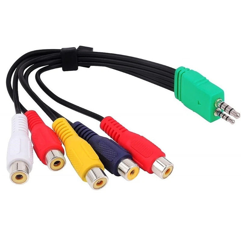 Replacement Video Cable for BN39-01154 Component Adapter 3.5mm Male 2.5mm Male to 5RCA Female Video Cable Cord
Replacement Video Cable for BN39-01154 Component Adapter 3.5mm Male 2.5mm Male to 5RCA Female Video Cable Cord