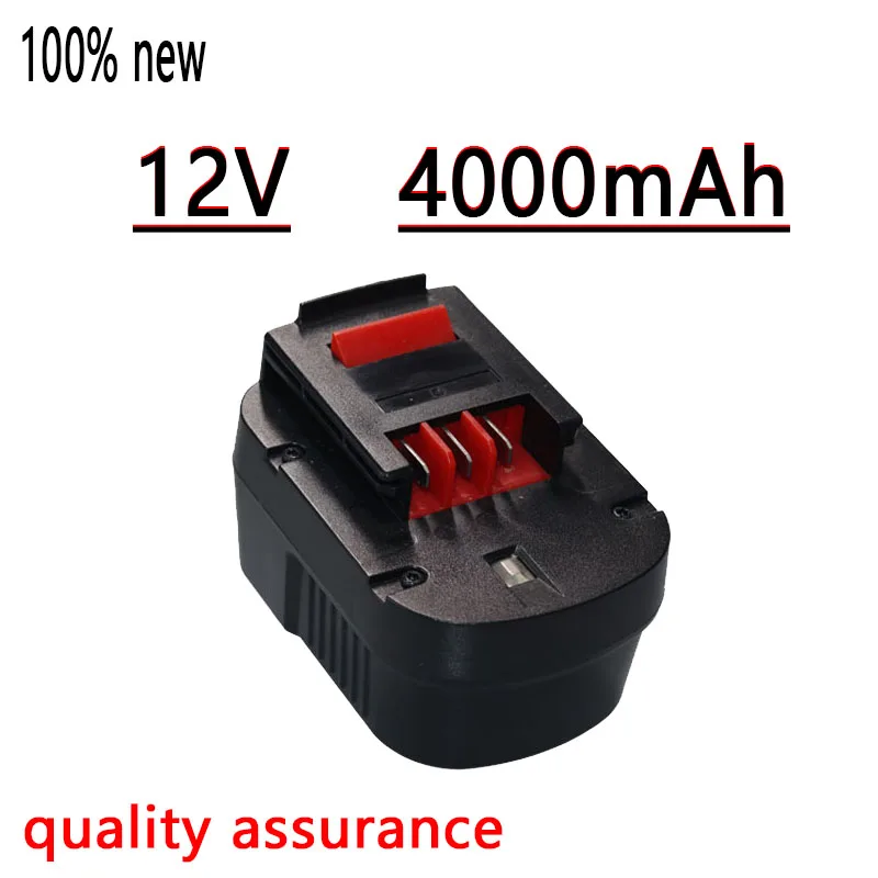 

12V 4000/6000mah Rechargeable Tool Battery For Black&Decker A12 A12EX FSB12 FS120B A1712 HP HP12 Ni-MH Replacement Drill Batte