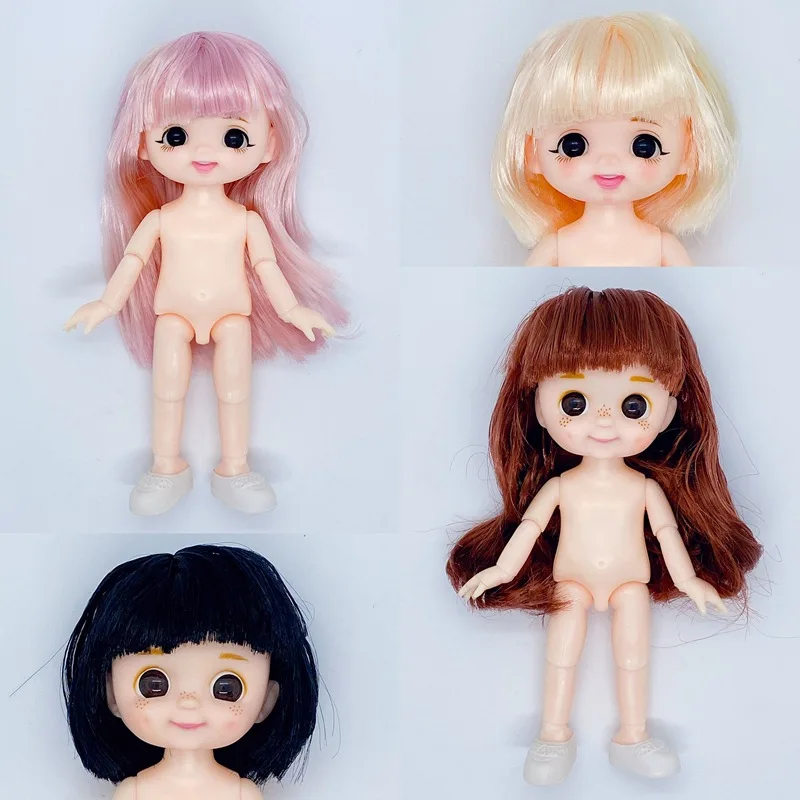Pocket Doll 1/8 Doll 13 Movable Joints Boy Girl OB11 Doll Curly Short Wig Cute Expression Face 16CM Dolls Toys Gift for Girls
Pocket Doll 1/8 Doll 13 Movable Joints Boy Girl OB11 Doll Curly Short Wig Cute Expression Face 16CM Dolls Toys Gift for Girls