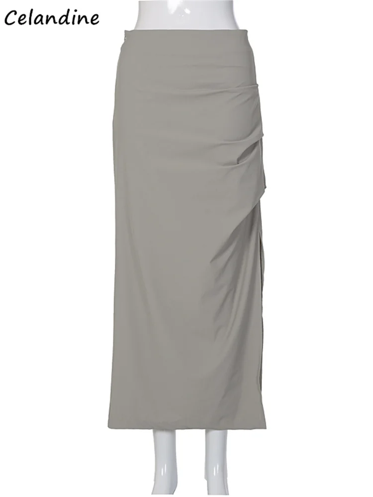 Celandine Casual Workwear Side Slit Skirts OL Outfits Slim Thin Low Waist Side Zipper Female Ankle Length Dress Harajuku Y2k
Celandine Casual Workwear Side Slit Skirts OL Outfits Slim Thin Low Waist Side Zipper Female Ankle Length Dress Harajuku Y2k