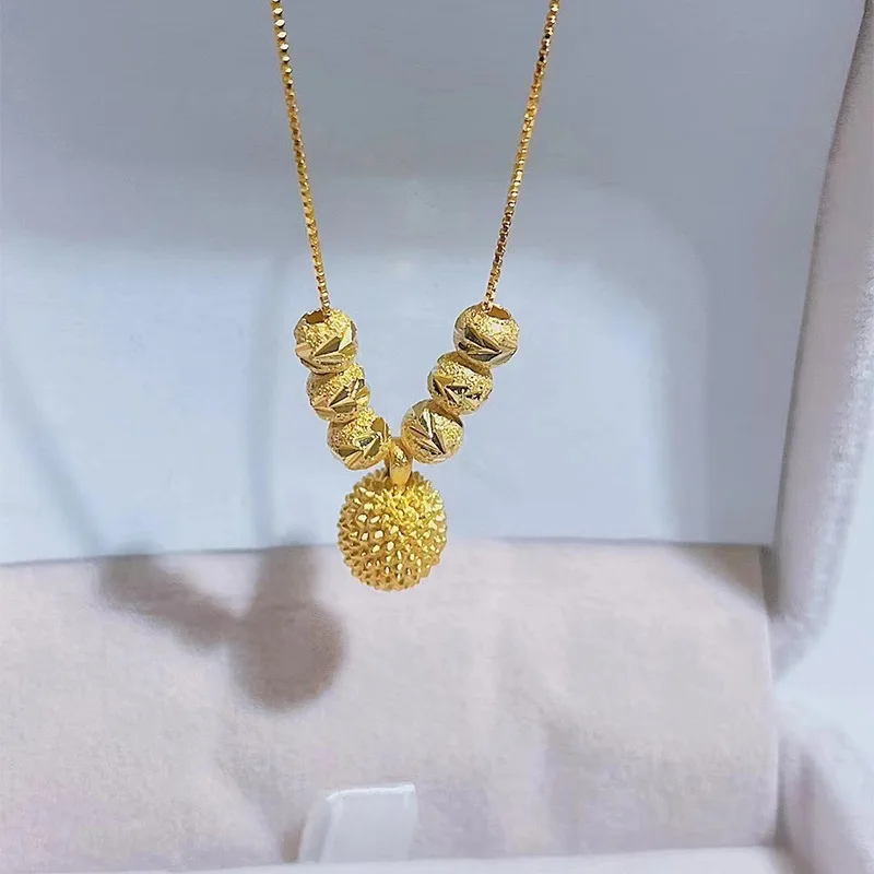 Fashion Durian Pendant Necklace for Women Elegant Temperament Fruit Necklace Couple Valentine's Day Jewelry Girls Romance Gifts
Fashion Durian Pendant Necklace for Women Elegant Temperament Fruit Necklace Couple Valentine's Day Jewelry Girls Romance Gifts