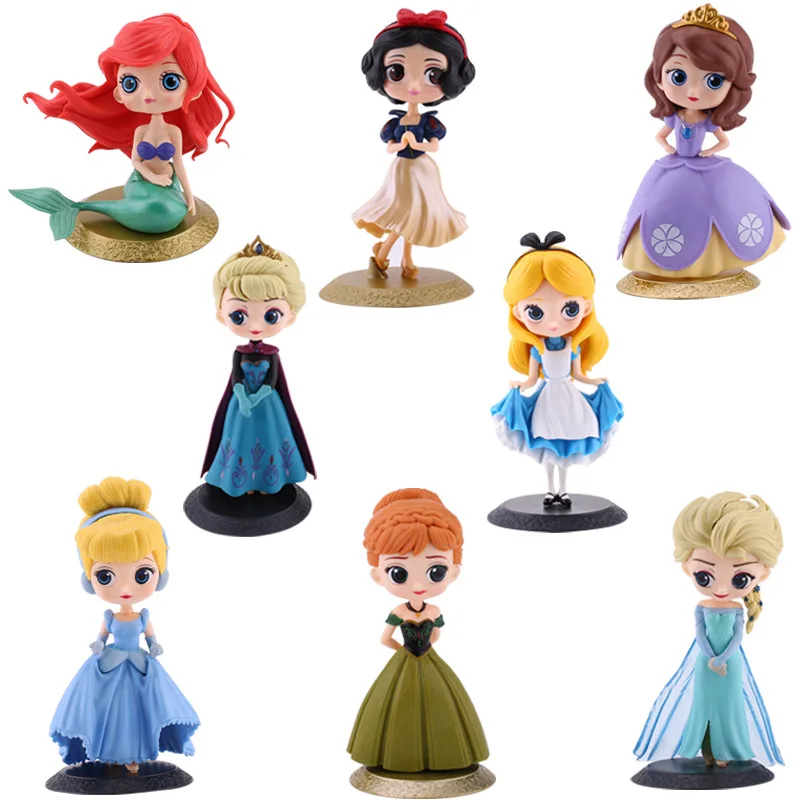 Disney Elsa Anna Snow White Ariel Cinderella Q Version Princess Pvc Action Figures Mode Blind Box Cake Decorations Kid Gift
Disney Elsa Anna Snow White Ariel Cinderella Q Version Princess Pvc Action Figures Mode Blind Box Cake Decorations Kid Gift