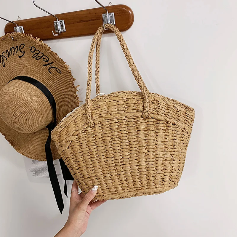2022 New Women Handbag Summer Beach Bag Rattan Handmade Knitted Straw Bohemia Totes Large Capacity Travel Shopping Shoulder Bag
2022 New Women Handbag Summer Beach Bag Rattan Handmade Knitted Straw Bohemia Totes Large Capacity Travel Shopping Shoulder Bag