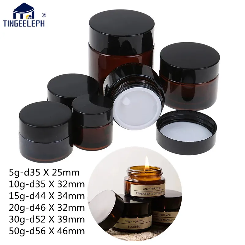 1PCS Glass jar Amber Brown DIY self made Candle Cosmetic Face Cream Bottles Lip Balm Sample Container Jar Pot Makeup Store Vials
1PCS Glass jar Amber Brown DIY self made Candle Cosmetic Face Cream Bottles Lip Balm Sample Container Jar Pot Makeup Store Vials