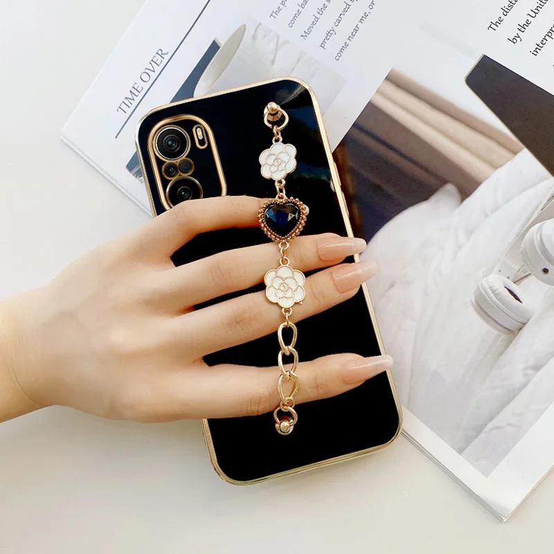 Flower Black Love Bracelet Case for Xiaomi Redmi K40 Pro Plus Ultra Mi 11i 2021 11X Pro Poco F3 Luxury Girls Wrist Chain
Flower Black Love Bracelet Case for Xiaomi Redmi K40 Pro Plus Ultra Mi 11i 2021 11X Pro Poco F3 Luxury Girls Wrist Chain