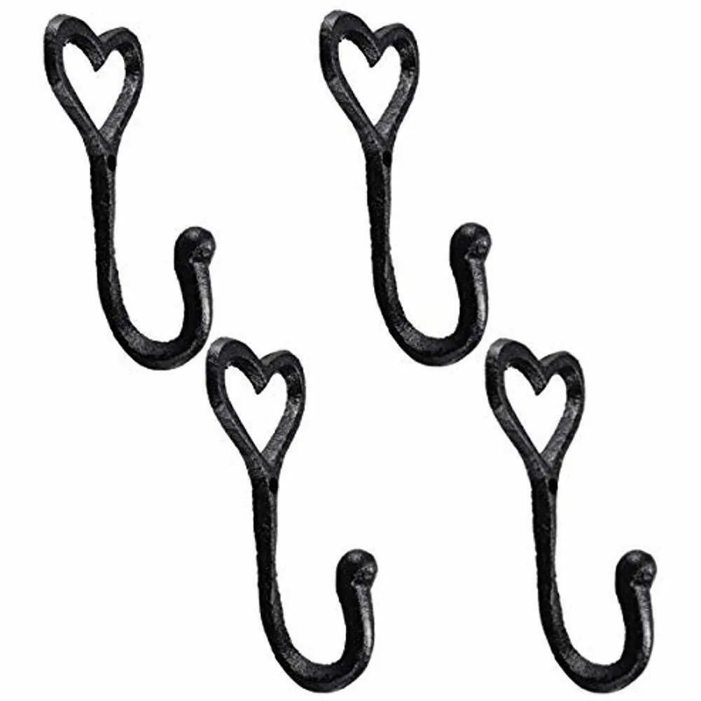 Coat Storage Hook Vintage Iron Hat Holder Wall Mounted Door Heart Shape Black Bedroom Hanger Home Decorative
Coat Storage Hook Vintage Iron Hat Holder Wall Mounted Door Heart Shape Black Bedroom Hanger Home Decorative