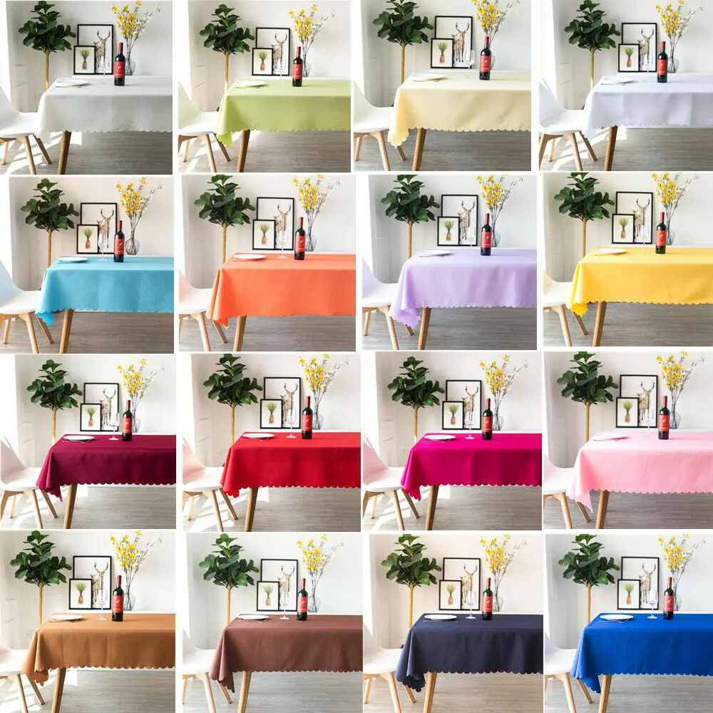 Polyester Solid Rectangle Tablecloth Wedding Banquet Party Table cloth Hotel Restaurant Home Decoration Table Cover Customized
Polyester Solid Rectangle Tablecloth Wedding Banquet Party Table cloth Hotel Restaurant Home Decoration Table Cover Customized