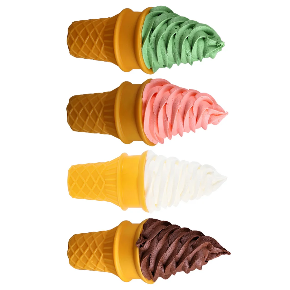 

Ice Cream Food Toy Play Dessert Model Fake Party Cone Artificial Favors Pretend Camping Set Toys Faux Kitchen Shop Display Props