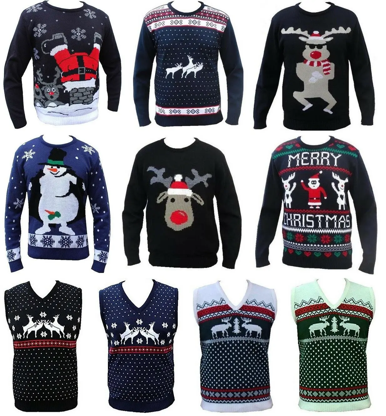 NEW KNITTED MENS LADIES WOMENS FUNNY CHRISTMAS XMAS JUMPER SWEATER SANTA RETRO
NEW KNITTED MENS LADIES WOMENS FUNNY CHRISTMAS XMAS JUMPER SWEATER SANTA RETRO