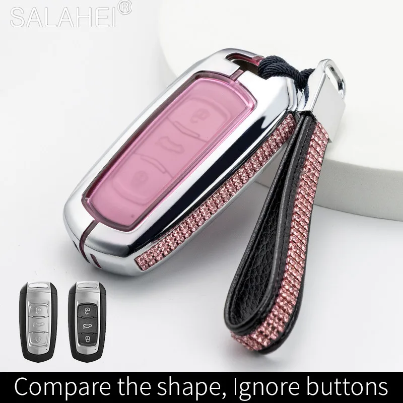 Zinc Alloy + TPU Car Key Case Cover Shell Inlaid Rhinestone For Geely Atlas Boyue NL3 EX7 GC9 X7 SUV GT Keychain Accessories
Zinc Alloy + TPU Car Key Case Cover Shell Inlaid Rhinestone For Geely Atlas Boyue NL3 EX7 GC9 X7 SUV GT Keychain Accessories