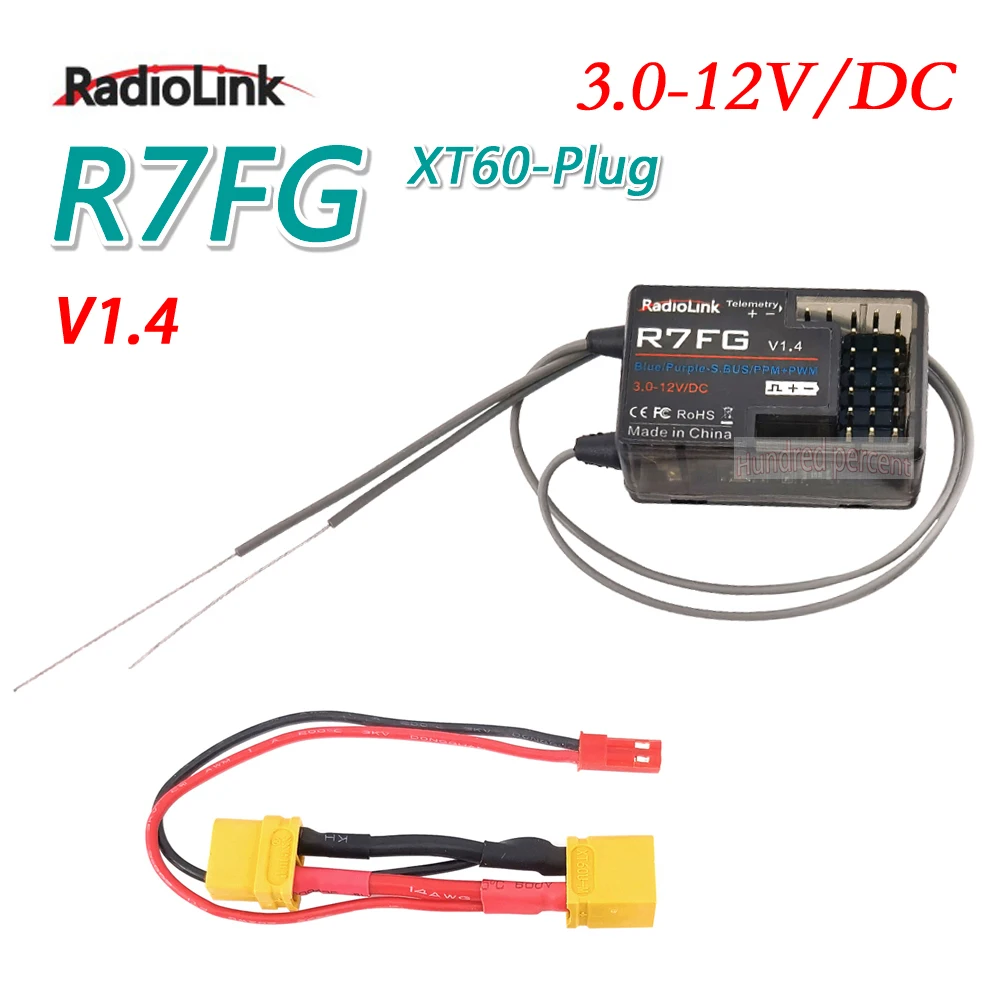 Приемник Radiolink R7FG 7CH 2,4G для дистанционного управления RC6GS RC4GS T8S T8FB
Приемник Radiolink R7FG 7CH 2,4G для дистанционного управления RC6GS RC4GS T8S T8FB