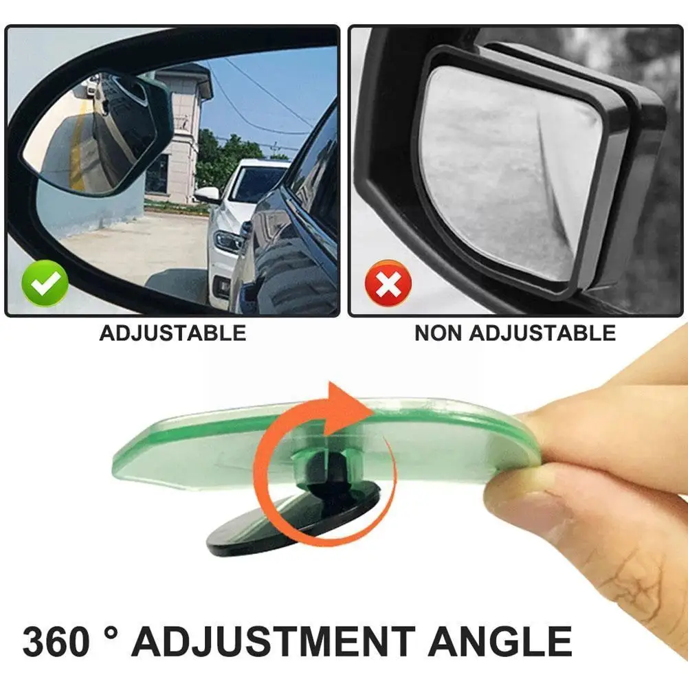 360 Degree HD Blind Spot Mirror Adjustable Car Rearview Convex Mirror For Car Reverse Wide Angle Vehicle Parking Rimless Mi R7P2
360 Degree HD Blind Spot Mirror Adjustable Car Rearview Convex Mirror For Car Reverse Wide Angle Vehicle Parking Rimless Mi R7P2