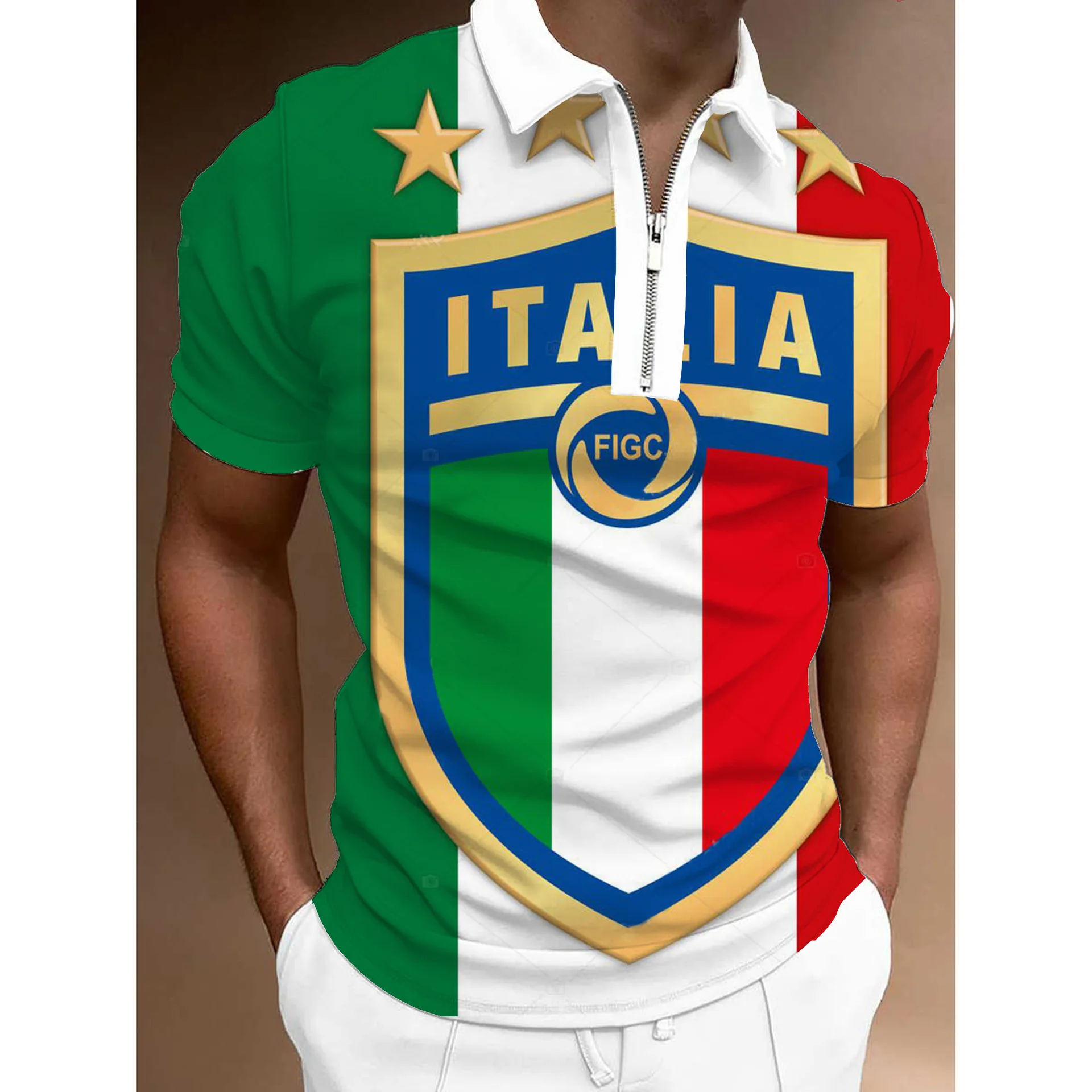 Men'S New Summer High Quality Polo Shirts Men'S Shirts Lapel Zip Polo Shirts for Men High Street Print Casual Short Sleeve Men'S
Men'S New Summer High Quality Polo Shirts Men'S Shirts Lapel Zip Polo Shirts for Men High Street Print Casual Short Sleeve Men'S
