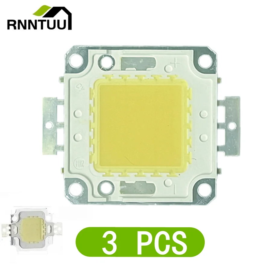 

COB LED Chip 9-12V LED Beads Chip COB 10W 20W 30W 50W 100W 30V-36V For Integrated Floodlight Spotlight Searchlight Warm White
