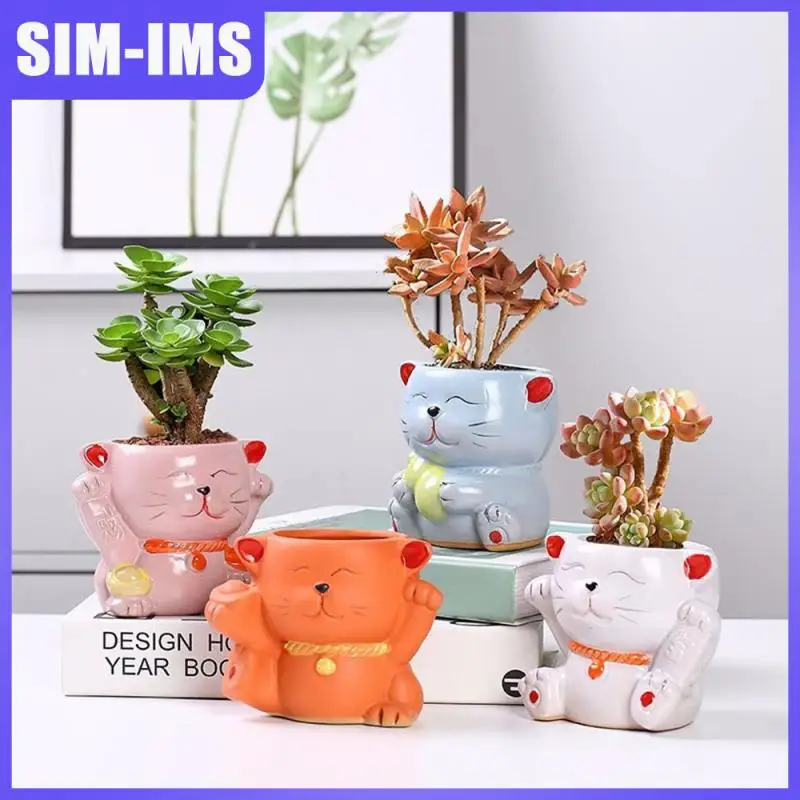 Comfort Cat Flower Pot Discoloration Non-toxic Plant Pot Resist Ageing Plant Basin Artistical Anti-aging Flowerpot Planter
Comfort Cat Flower Pot Discoloration Non-toxic Plant Pot Resist Ageing Plant Basin Artistical Anti-aging Flowerpot Planter