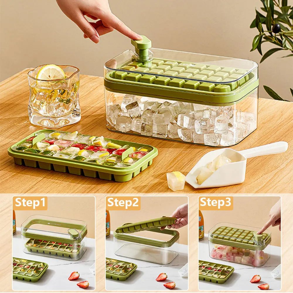 Ice Ball Maker Press Type Silicone Ice Buckets With Lid Molds Ice Cube Trays Wisky Round Ice Ball Box Kitchen Gadget Accessories
Ice Ball Maker Press Type Silicone Ice Buckets With Lid Molds Ice Cube Trays Wisky Round Ice Ball Box Kitchen Gadget Accessories