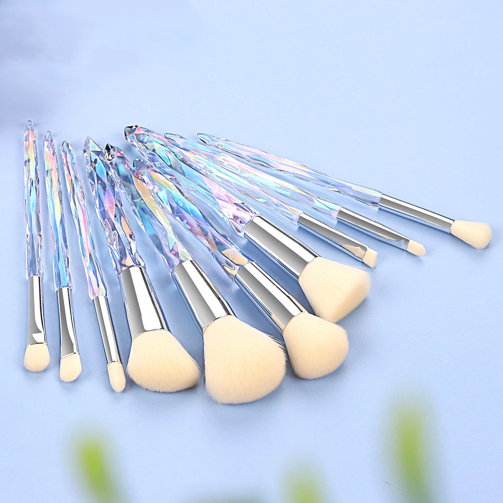FJER Crystal Makeup Brushes Set Colorful Diamond Foundation Concealer Powder Eyeshadows Highlight Cosmetic Brush Kit 6/10PCS 
FJER Crystal Makeup Brushes Set Colorful Diamond Foundation Concealer Powder Eyeshadows Highlight Cosmetic Brush Kit 6/10PCS