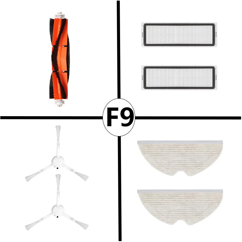 For Dreame Tracking Sweeping Robot Hui Mu F9 Accessories Main Brush Edge Brush Filter Cloth Set
For Dreame Tracking Sweeping Robot Hui Mu F9 Accessories Main Brush Edge Brush Filter Cloth Set