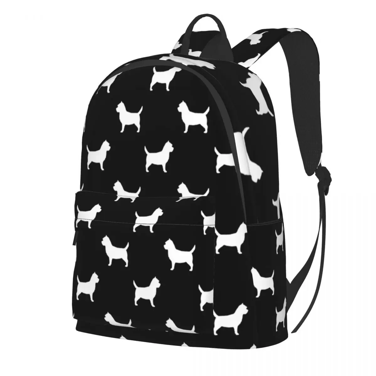 Dog Art White Backpack Cairn Terrier Silhouette Daily Backpacks Female Kawaii School Bags Custom Durable Rucksack
Dog Art White Backpack Cairn Terrier Silhouette Daily Backpacks Female Kawaii School Bags Custom Durable Rucksack