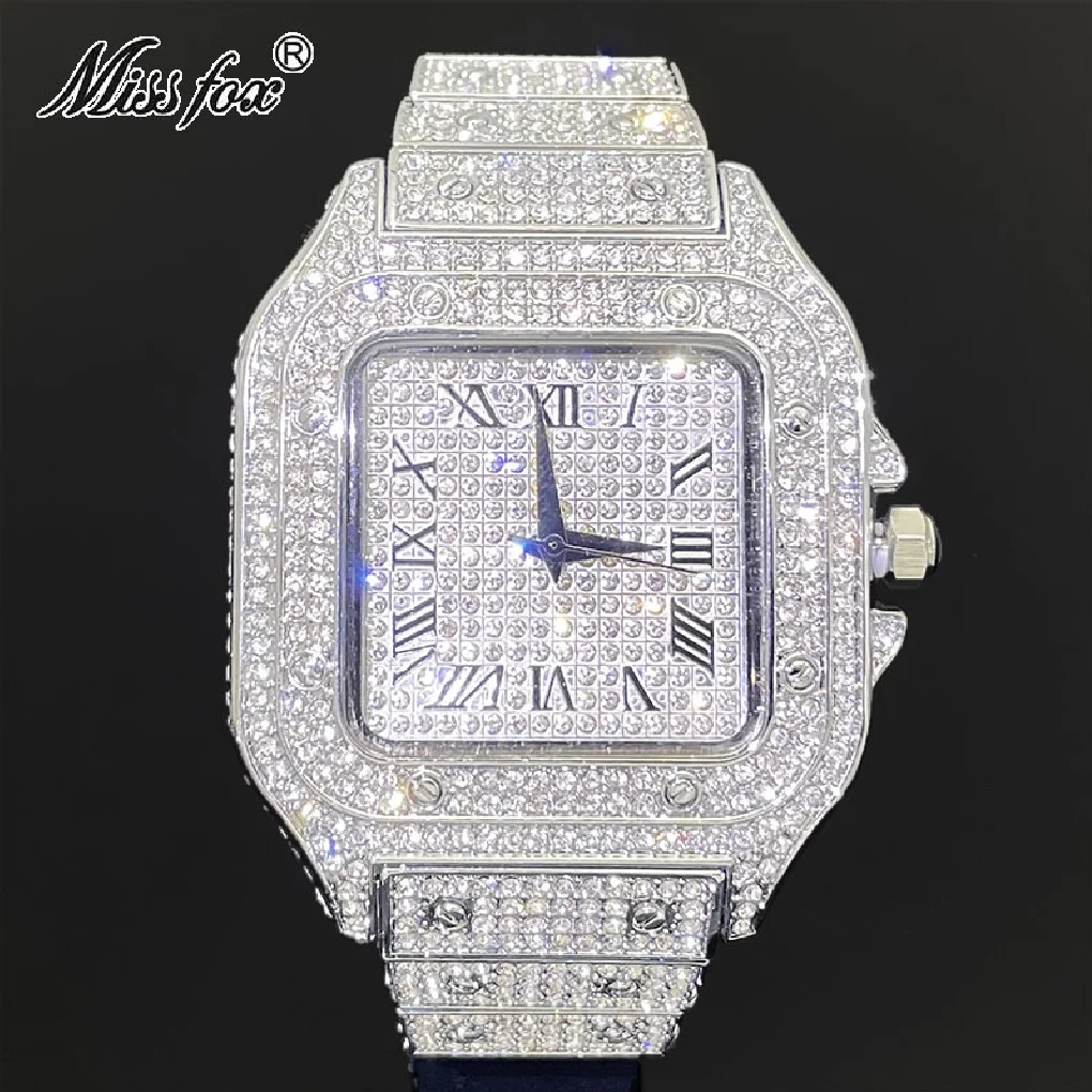 Hiphop Brand MISSFOX Brand Fashion Watch For Men Luxury Full Ice Diamond Clocks Male Silver Waterproof Watches Reloj Hombre 2022
Hiphop Brand MISSFOX Brand Fashion Watch For Men Luxury Full Ice Diamond Clocks Male Silver Waterproof Watches Reloj Hombre 2022