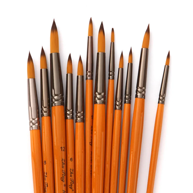 12Pcs/Set Hook Line Pen Wooden Nylon Acrylic Artist Paint Brushes for Acrylic Watercolor Oil Painting Supplies Art Craft Kit
12Pcs/Set Hook Line Pen Wooden Nylon Acrylic Artist Paint Brushes for Acrylic Watercolor Oil Painting Supplies Art Craft Kit