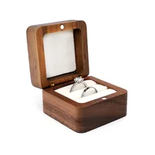 Knot Proposal Wooden Jewelry Box Knot Engagement Ring Jewelry Necklace Earrings Earrings Pendant Mini Jewelry Storage Box
