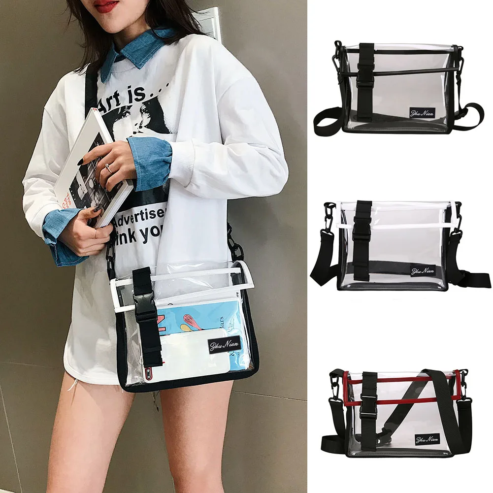 Boys Girls Clear Transparent PVC Shoulder Messenger Bag Unisex Square Casual Crossbody Bags No Security Check Coin Phone Bag 
Boys Girls Clear Transparent PVC Shoulder Messenger Bag Unisex Square Casual Crossbody Bags No Security Check Coin Phone Bag
