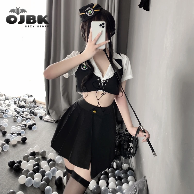 Костюм полицейского Devil & Angel, чёрный, XS/S DA_7080 police XS/S - Devil & Angel - Ролевые эротические костюмы полицейские - Купить