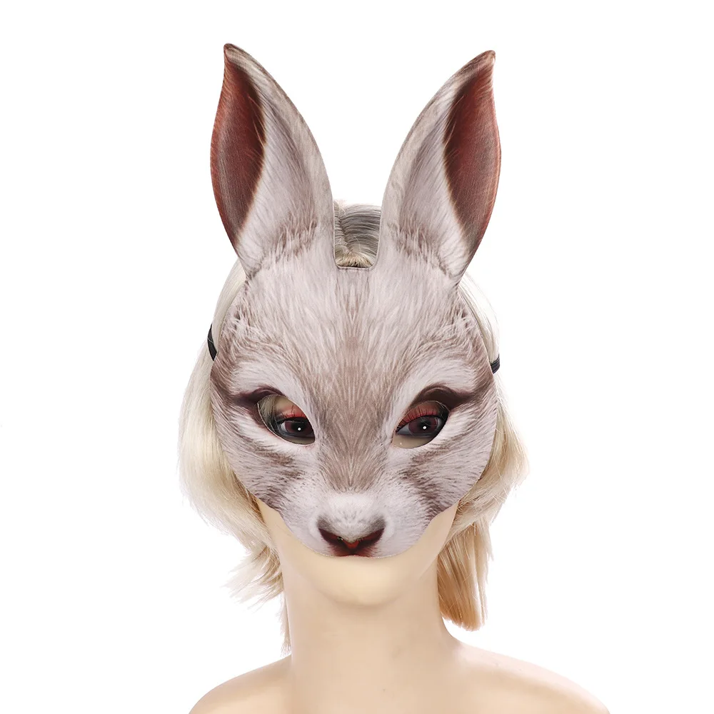 EVA Comfortable Long Ears Rabbit Half Face Mask Women Girl Sexy Bunny Cosplay Costumes Halloween Party Performance Costume Props
EVA Comfortable Long Ears Rabbit Half Face Mask Women Girl Sexy Bunny Cosplay Costumes Halloween Party Performance Costume Props
