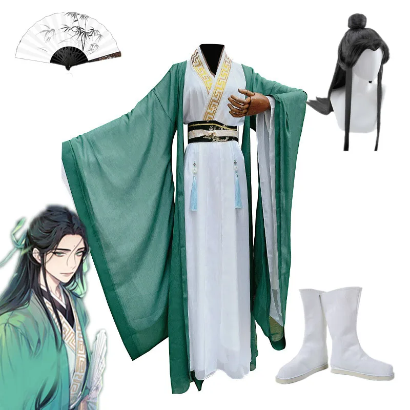 Tian Guan Ci Fu Shen Qingqiu Cos Clothing Scumbag Villain Self Rescue System Thai Version Ancient Hanfu Cosplay Suit Wig Shoes
Tian Guan Ci Fu Shen Qingqiu Cos Clothing Scumbag Villain Self Rescue System Thai Version Ancient Hanfu Cosplay Suit Wig Shoes