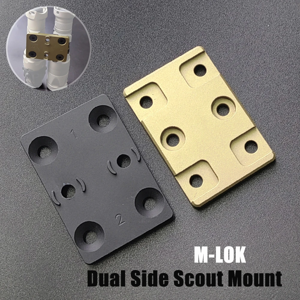 Dual Side Scout Mount Lights Mount Base Hunting Gear Gun Flashlight Accessories Fit M-LOK Keymod Rail
Dual Side Scout Mount Lights Mount Base Hunting Gear Gun Flashlight Accessories Fit M-LOK Keymod Rail