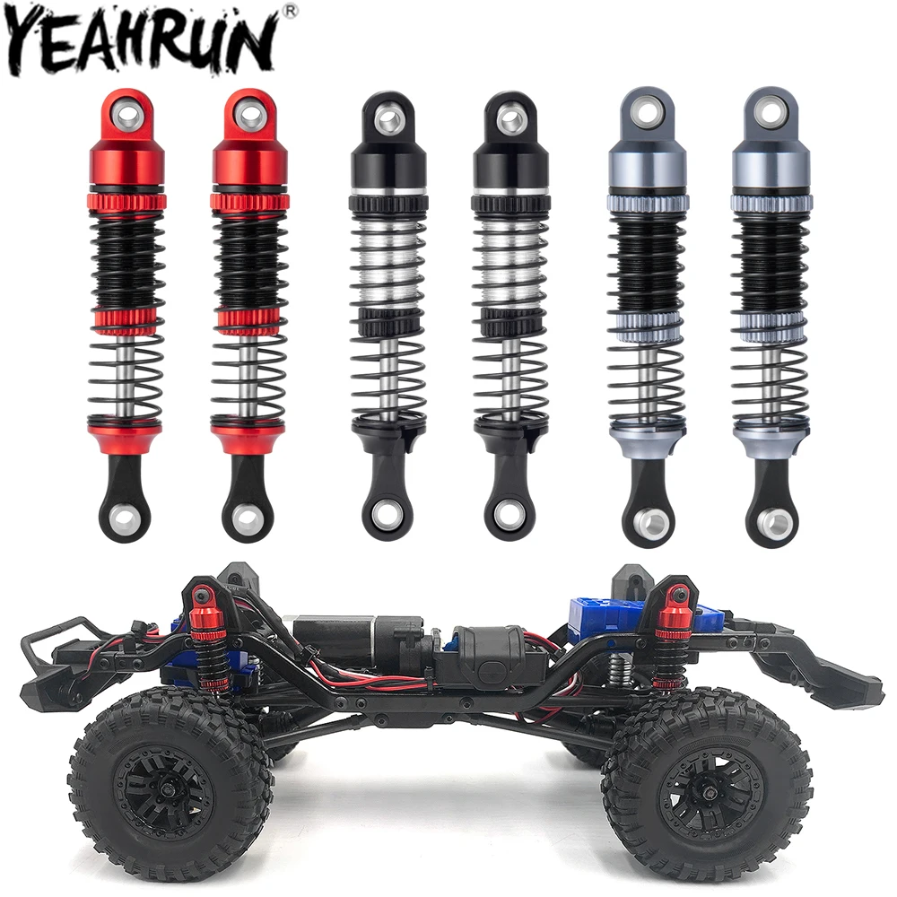 YEAHRUN 4PCS Metal Shocks Absorbers Damper for TRX4M TRX-4M Bronco Defender 1/18 RC Crawler Car Upgrade Parts
YEAHRUN 4PCS Metal Shocks Absorbers Damper for TRX4M TRX-4M Bronco Defender 1/18 RC Crawler Car Upgrade Parts