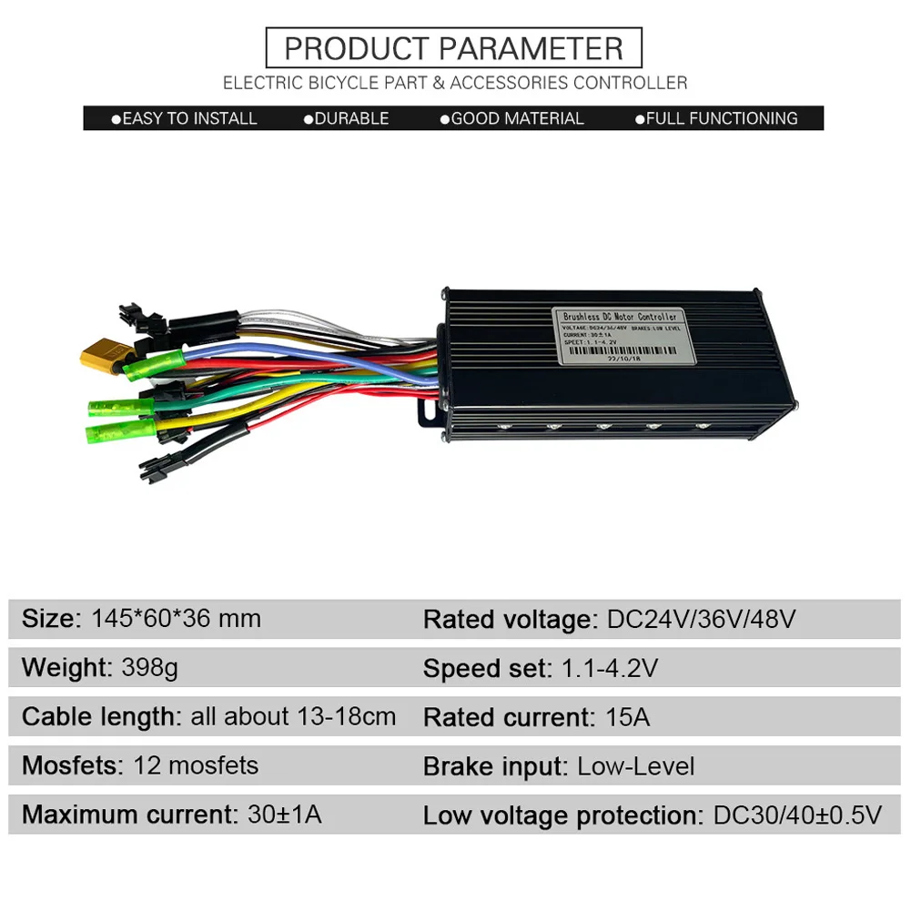 High Quality Controller Suite Throttle LED-S810 Display Modification SM Plug Sine Wave 24/36/48V 30A 750/1000W
High Quality Controller Suite Throttle LED-S810 Display Modification SM Plug Sine Wave 24/36/48V 30A 750/1000W