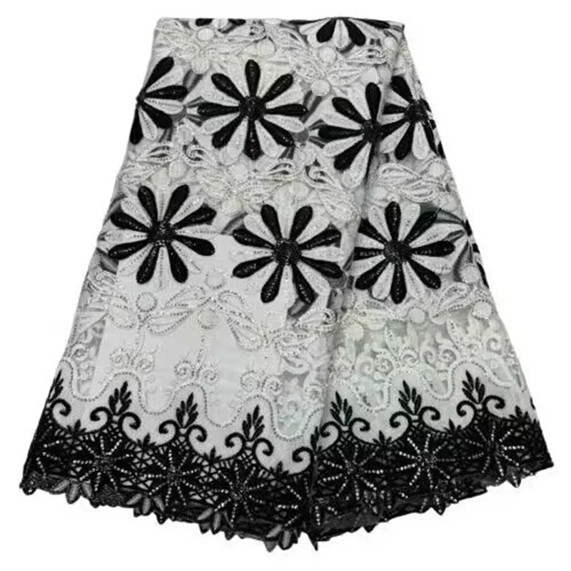 Black/White With Sequins African Lace Fabric High Quality Lace 2022 Latest French Lace Fabrics For Women Dress
Black/White With Sequins African Lace Fabric High Quality Lace 2022 Latest French Lace Fabrics For Women Dress