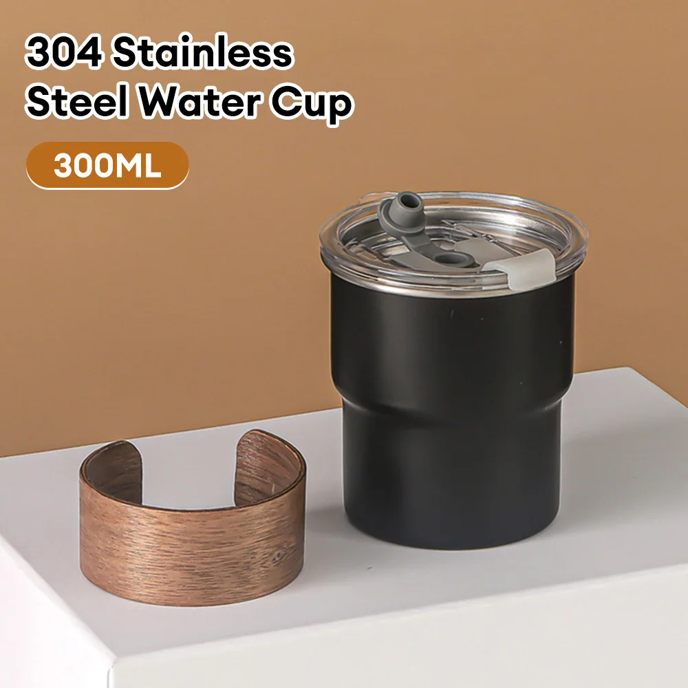 300ml Heat Insulation Coffee Mug with Lid Outdoor Stainless Steel Portable Anti-scald Coffee Cup Milk Tea Tumbler for Travel
300ml Heat Insulation Coffee Mug with Lid Outdoor Stainless Steel Portable Anti-scald Coffee Cup Milk Tea Tumbler for Travel