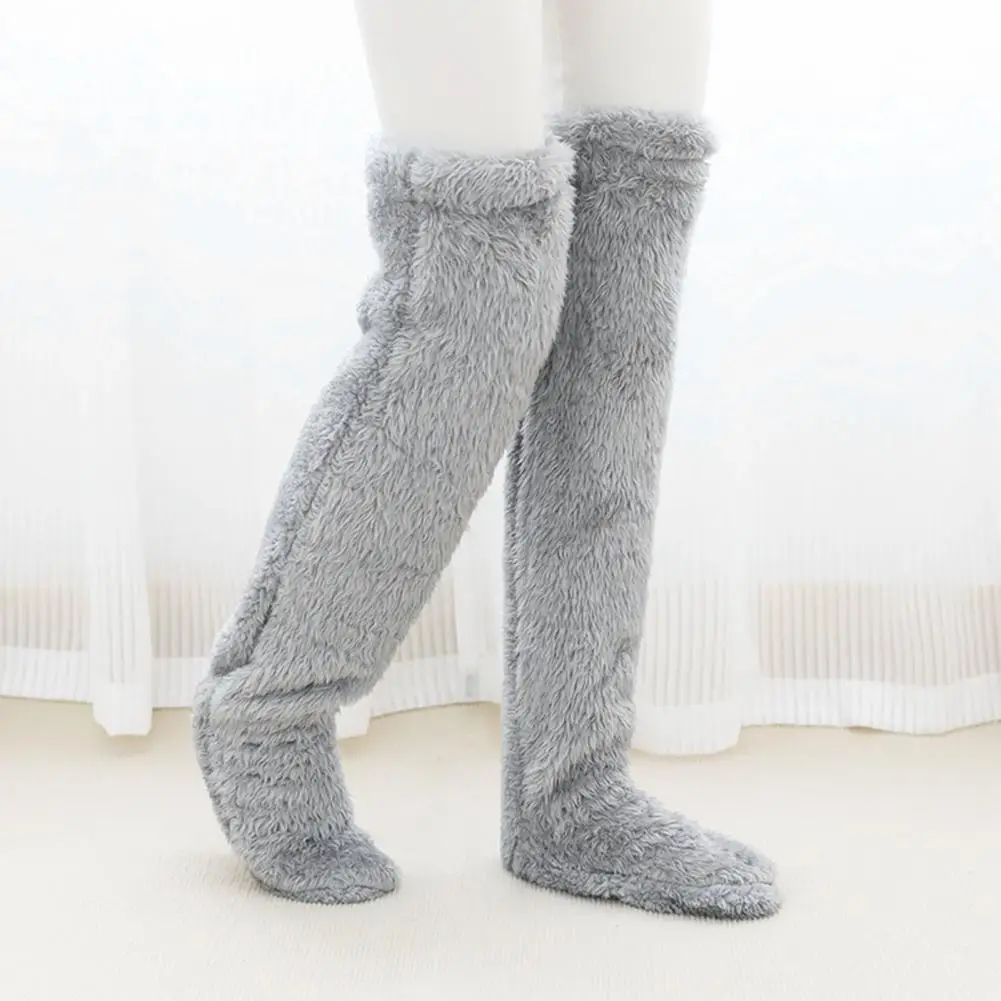 Women Floor Socks Cozy Over-the-knee Winter Floor Socks For Unisex Thick Double Velvet Leg Warmers With Anti-slip Elastic Solid
Women Floor Socks Cozy Over-the-knee Winter Floor Socks For Unisex Thick Double Velvet Leg Warmers With Anti-slip Elastic Solid