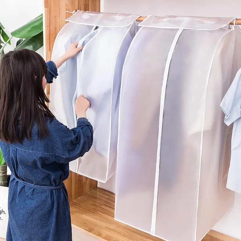 Wardrobe Organizer Frosted Bag Dustproof Garment Bag Hanging Clothes Cover Storage Bag With Zipper Waterproof Dress Suit Bag
Wardrobe Organizer Frosted Bag Dustproof Garment Bag Hanging Clothes Cover Storage Bag With Zipper Waterproof Dress Suit Bag
