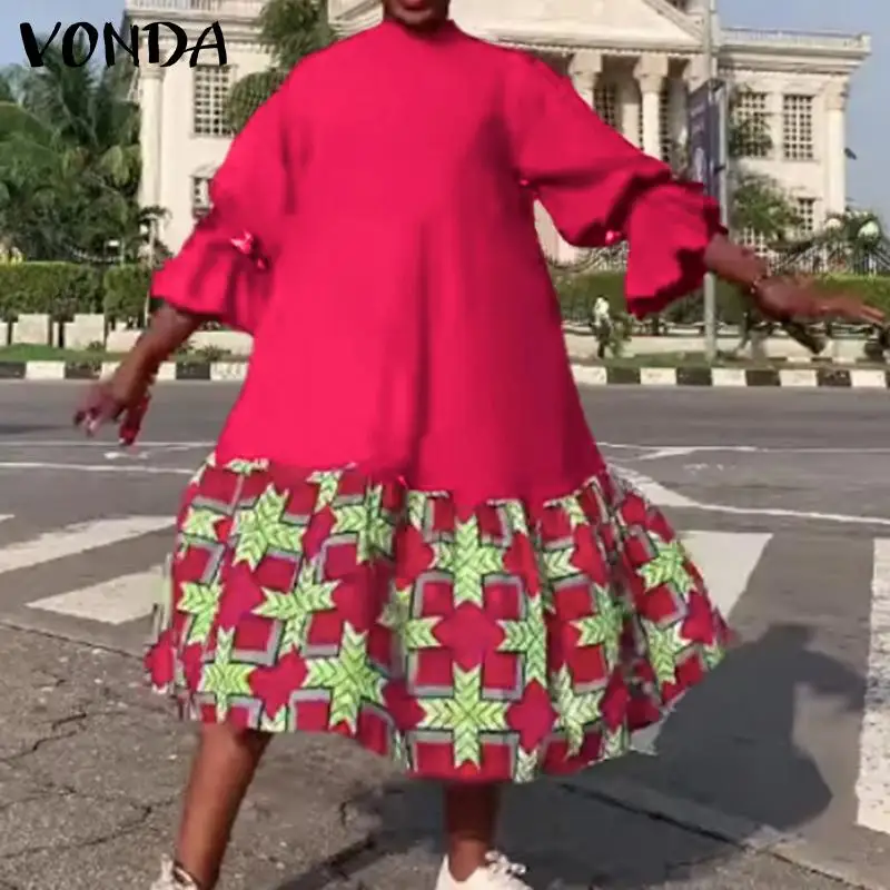 Printed Dress VONDA 2022 Summer Women Vintage Flare Sleeve Bohemian Midi Dress Sexy Party Vestidos Lady Sundress Femme Robe
Printed Dress VONDA 2022 Summer Women Vintage Flare Sleeve Bohemian Midi Dress Sexy Party Vestidos Lady Sundress Femme Robe