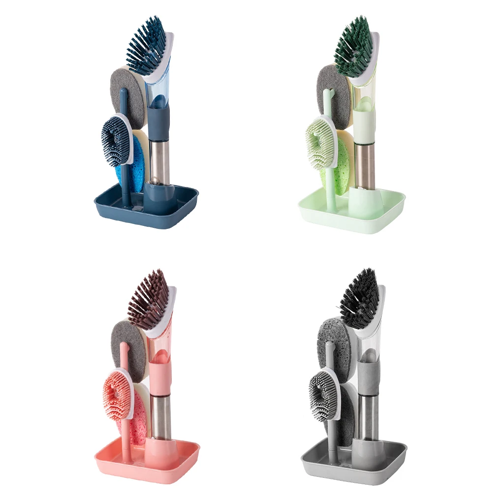 Kitchen Cleaning Brush 2 In1 Pot Dish Brush Set Long Handle Pan Brush Set Refill Dispensing with Removable Cleaning Sponge Brush
Kitchen Cleaning Brush 2 In1 Pot Dish Brush Set Long Handle Pan Brush Set Refill Dispensing with Removable Cleaning Sponge Brush