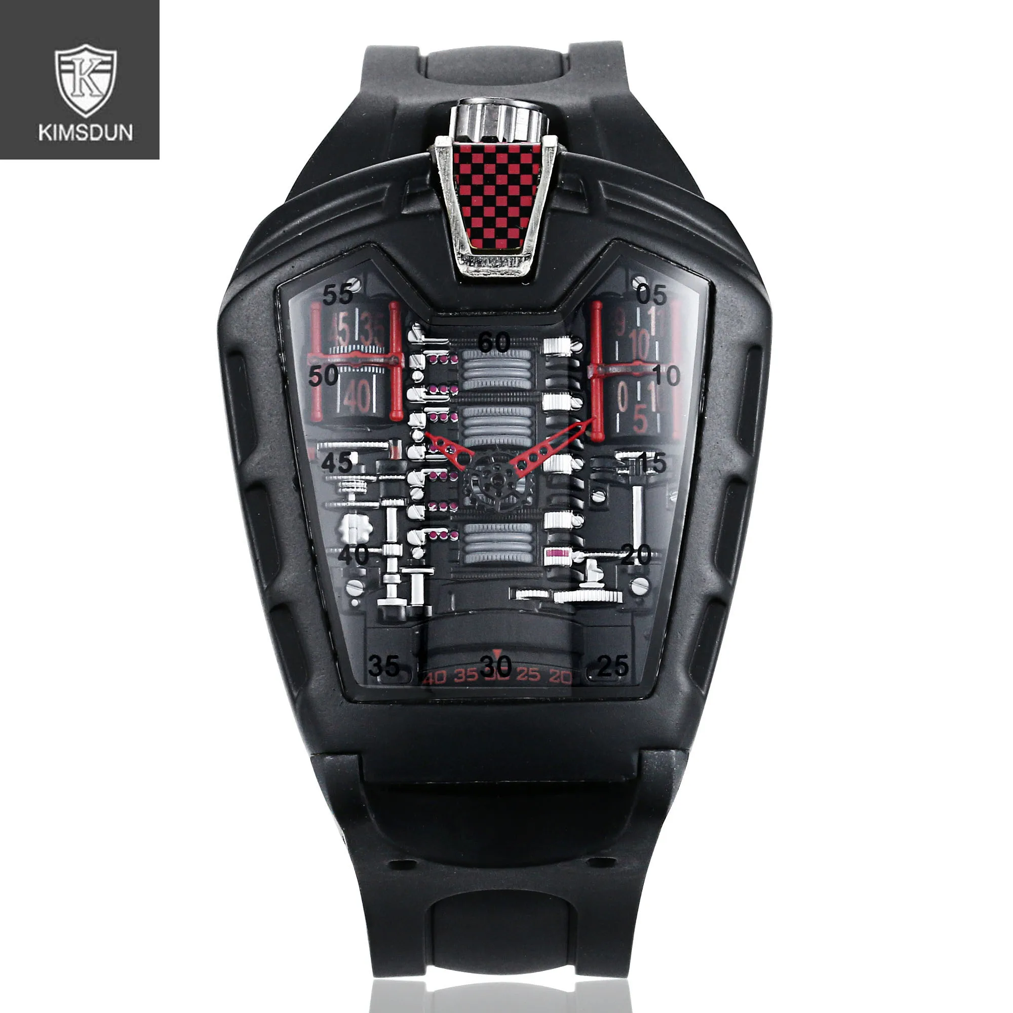 Big Watch Car Concept Men's Watch Silicone Strap Snap Buckle Alien Racer Surface Sports Quartz Men's Watch RM
Big Watch Car Concept Men's Watch Silicone Strap Snap Buckle Alien Racer Surface Sports Quartz Men's Watch RM