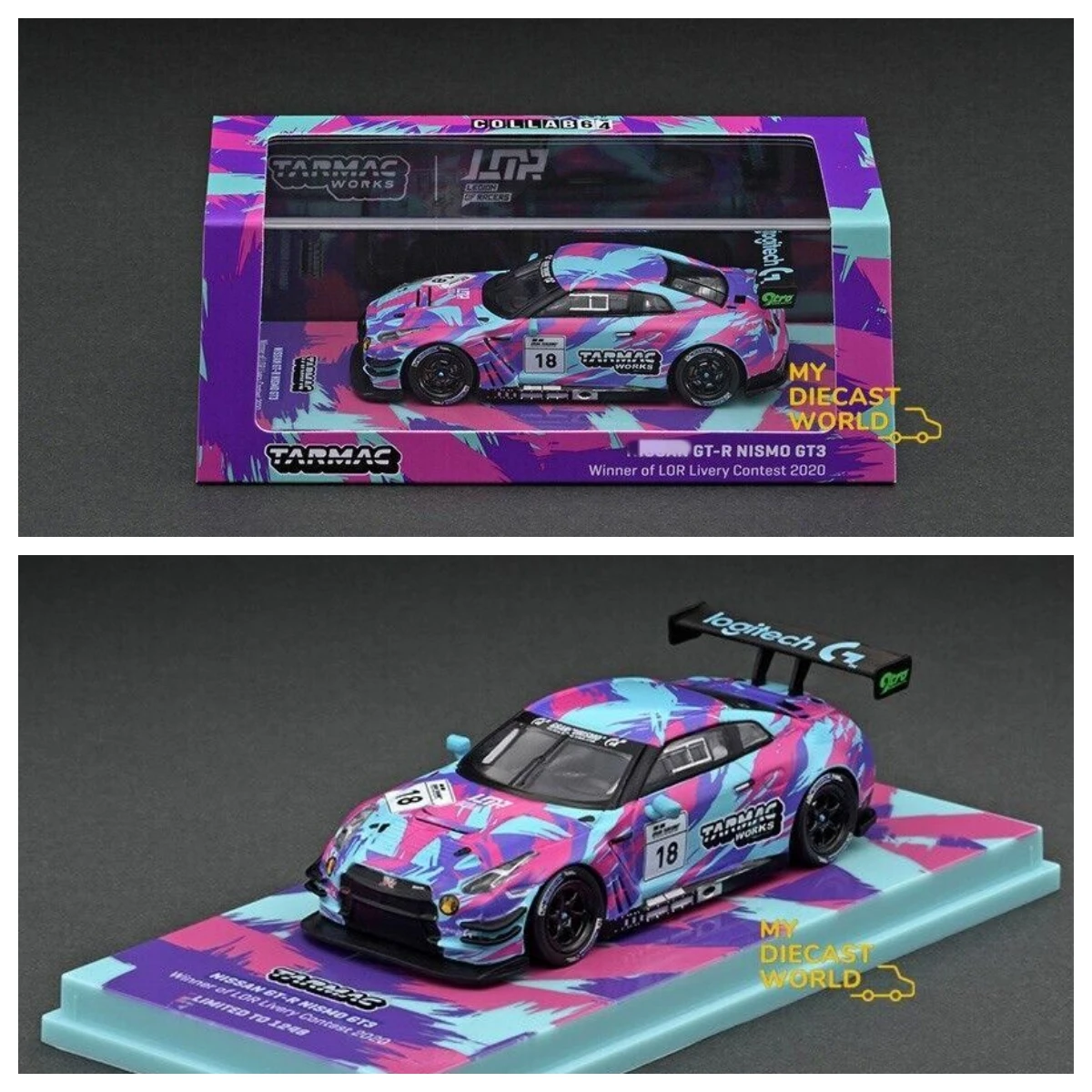 Tarmac works 1/64 GTR Nismo GT3 победитель легиона гонщика литые модели автомобилей Коллекция ограниченный выпуск хобби игрушки
Tarmac works 1/64 GTR Nismo GT3 победитель легиона гонщика литые модели автомобилей Коллекция ограниченный выпуск хобби игрушки