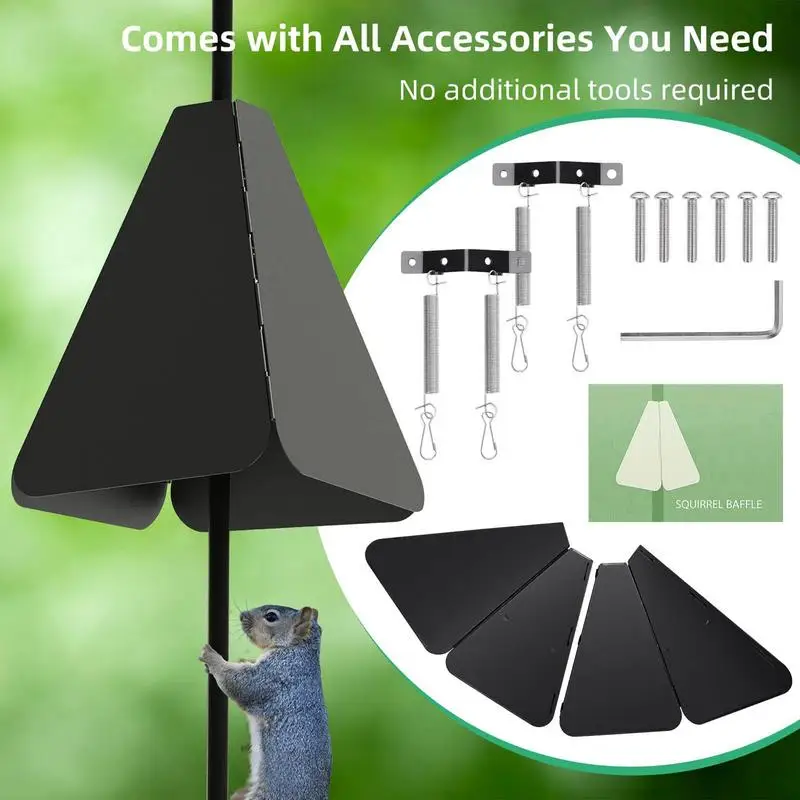 Metal Squirrel Baffle Tilt Squirrel Stopper Pole System Double Defense Squirrel Stopper Anti Squirrel Device Outdoor Bird Feeder
Metal Squirrel Baffle Tilt Squirrel Stopper Pole System Double Defense Squirrel Stopper Anti Squirrel Device Outdoor Bird Feeder