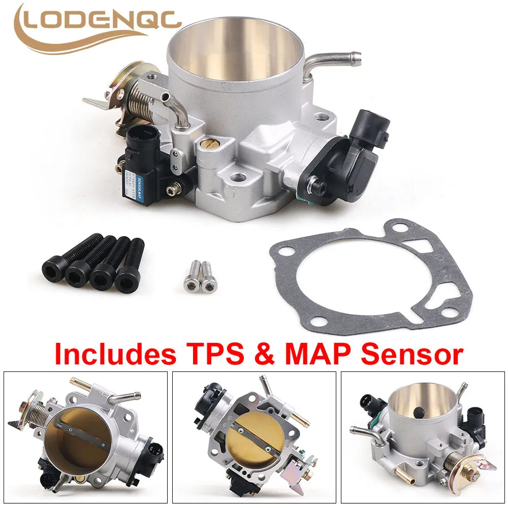 Lodenqc 70MM Throttle Body Kit With TPS & MAP Sensor for Honda B/D/H/F Series B16 B18 309-05-1050 Throttle Bodies 309051050
Lodenqc 70MM Throttle Body Kit With TPS & MAP Sensor for Honda B/D/H/F Series B16 B18 309-05-1050 Throttle Bodies 309051050