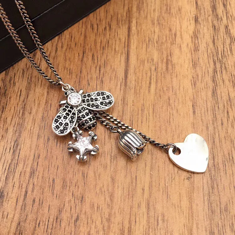 S925 pure silver necklace tide collarbone pendant chain girls vintage necklace chain
S925 pure silver necklace tide collarbone pendant chain girls vintage necklace chain