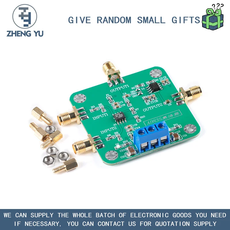 AD835 MULTIPLIER MODULE MIXER BROADBAND MODULATION AND DEMODULATION BAND POST-OP AMP 4 QUADRANT ANALOG MULTIPLIER
AD835 MULTIPLIER MODULE MIXER BROADBAND MODULATION AND DEMODULATION BAND POST-OP AMP 4 QUADRANT ANALOG MULTIPLIER