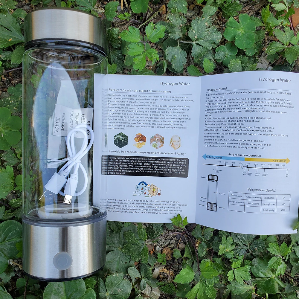 Hydrogen Bottle 420ml Japanese Titanium Quality Hydrogen-Rich Water Cup Ionizer Maker/Generator Super Antioxidants ORP
Hydrogen Bottle 420ml Japanese Titanium Quality Hydrogen-Rich Water Cup Ionizer Maker/Generator Super Antioxidants ORP