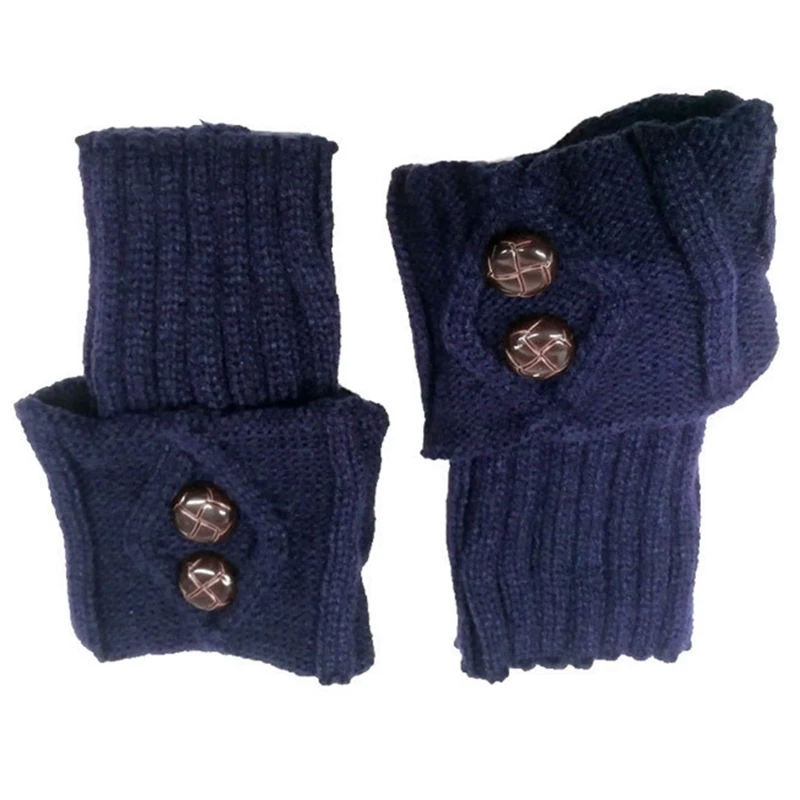 1 Pair Female Short Buttons Leg Warmers Winter Autumn Crochet Cable Knitted Warm Boot Cuffs Solid Color Elastic Gaiters Socks
1 Pair Female Short Buttons Leg Warmers Winter Autumn Crochet Cable Knitted Warm Boot Cuffs Solid Color Elastic Gaiters Socks