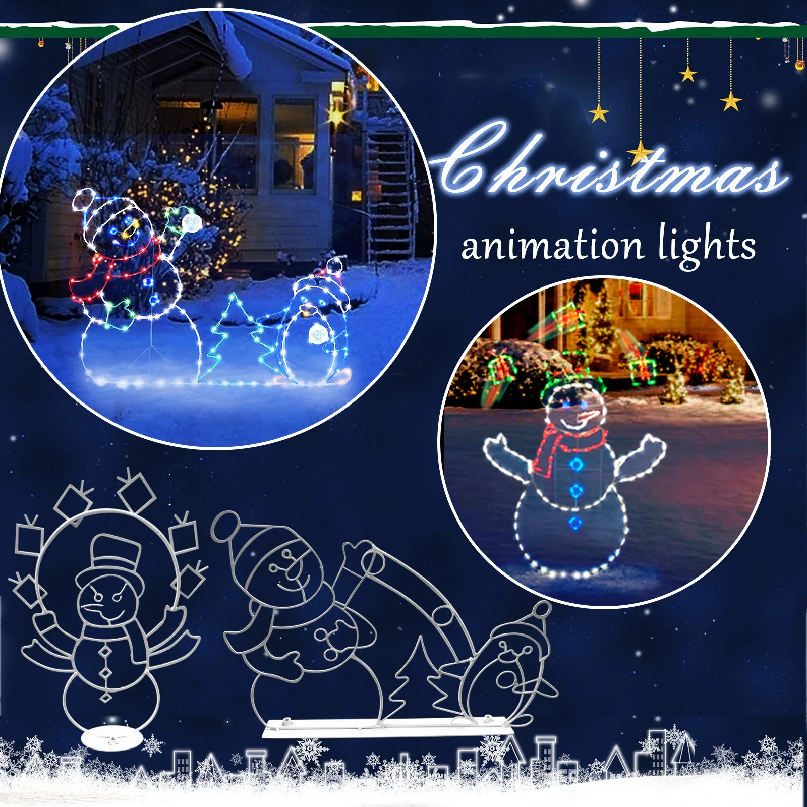 2023 HOT Fun Animated Snowball Fight Active Light String Frame Decoration Christmas Outdoor Garden Snow Glowing Decorative Sign
2023 HOT Fun Animated Snowball Fight Active Light String Frame Decoration Christmas Outdoor Garden Snow Glowing Decorative Sign