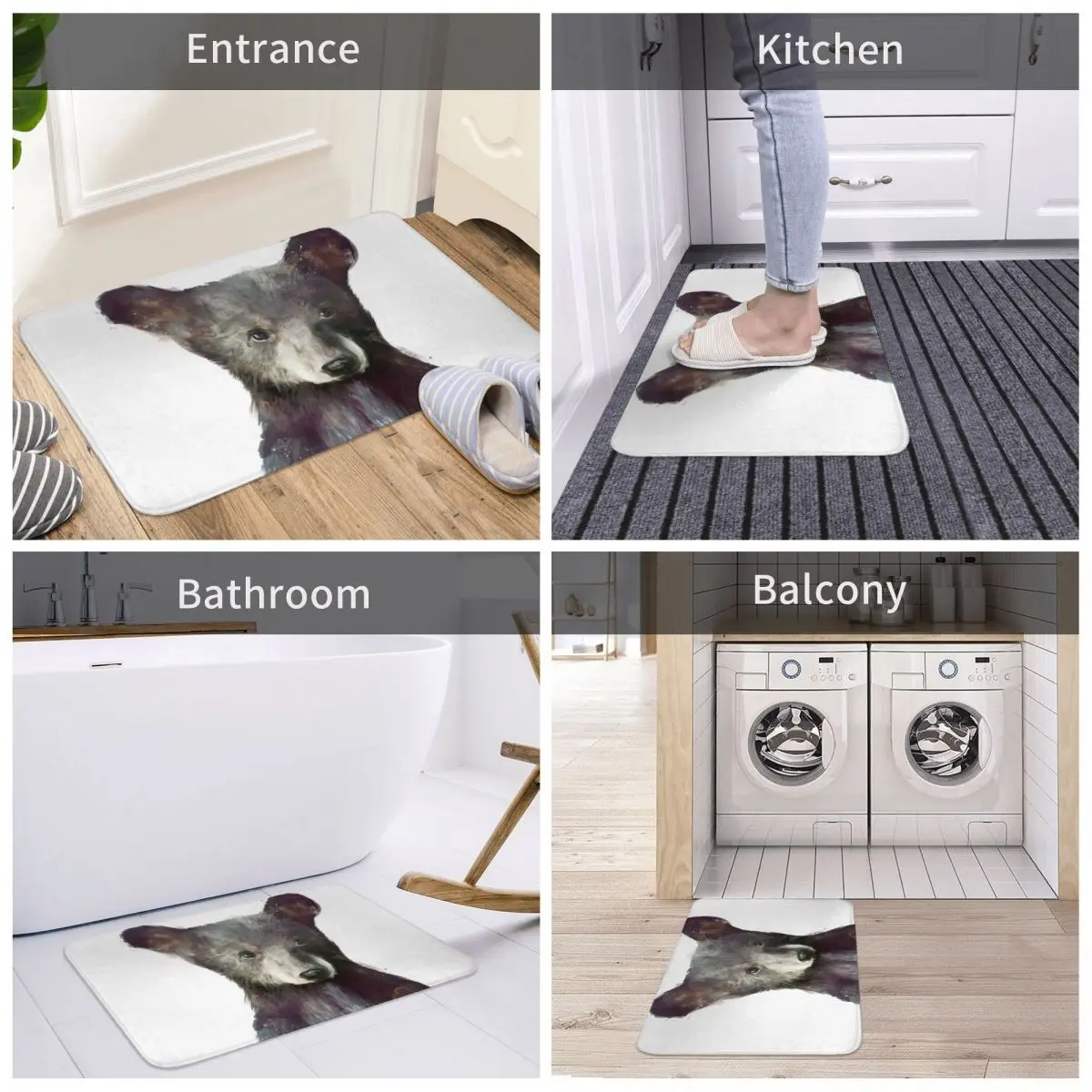 Bath Mat Little Bear Decor 3D Rug Carpet Doormat Non-slip Entrance Living Room Home Kitchen Water Oil Proof Bedroom Balcony
Bath Mat Little Bear Decor 3D Rug Carpet Doormat Non-slip Entrance Living Room Home Kitchen Water Oil Proof Bedroom Balcony